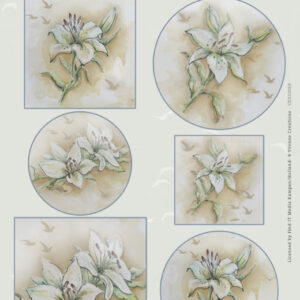 Scenery - Yvonne Creations - Aquarella - White Lily CDS10068