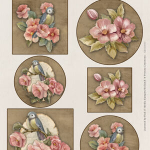 Scenery - Yvonne Creations - Aquarella - Birds and Flowers CDS10053