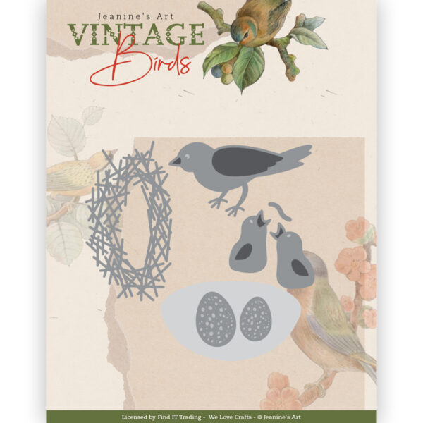 Dies - Jeanine's Art - Vintage Birds - Bird's Nest JAD10174