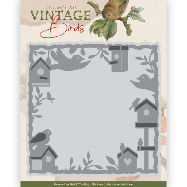 Dies - Jeanine's Art - Vintage Birds - Birdhouse Frame JAD10171