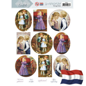 Special Push Out Sheet - Card Deco Essentials - Vintage Kids - NL SB10801