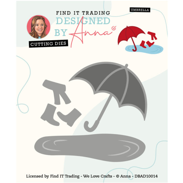 Designed by Anna - Cutting Dies - Umbrella DBAD10014