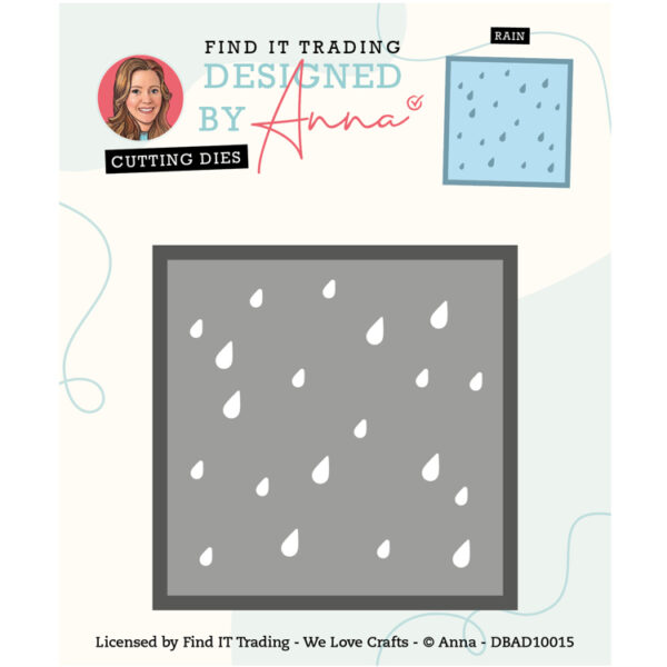 Designed by Anna - Cutting Dies - Rain DBAD10015