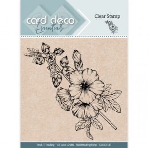 CDECS140 Hollyhock - Clear Stamp - Card Deco Essentials (HJ219) Findit Trading CDECS140