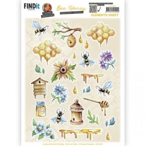 Cutting Sheet - Yvonne Creations - Bee Honey - Small Elements B CD11937