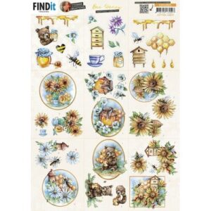 Cutting Sheet - Yvonne Creations - Bee Honey - Mini CD12021