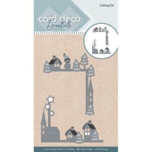 Card Deco Essentials - Cutting Dies - Christmas villages corner frames CDECD0134