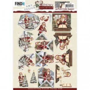 3D Cutting Sheet - Amy Design - Snowy Christmas - Snowy Santa CD11963