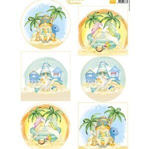 VK9602 - Gnomes on the beach - Palmtrees