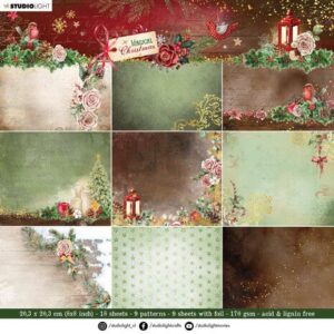 Magical Christmas 8x8 Inch Paper Pad Backgrounds (SL-MC-PP103)