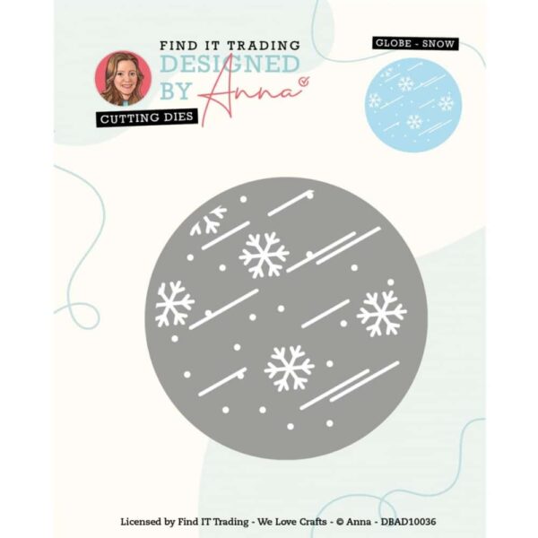 Designed by Anna - Mix and Match Cutting Dies - Globe Snow DBAD10036