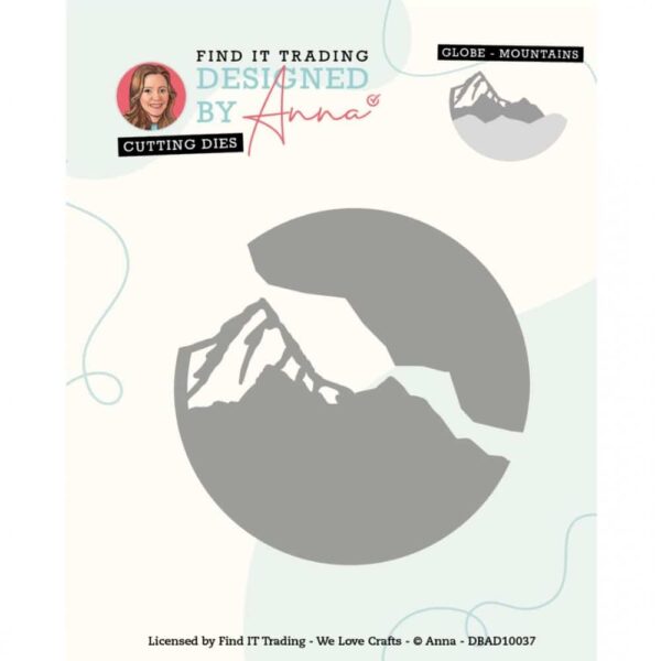 Designed by Anna - Mix and Match Cutting Dies - Globe Mountains DBAD10037