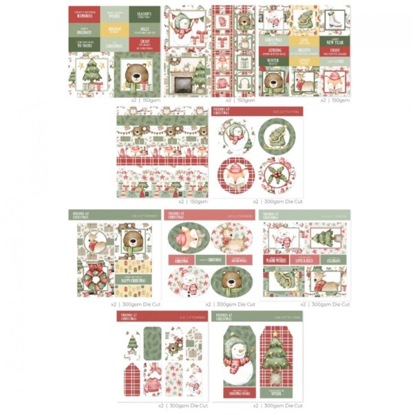 The Paper Boutique Friends at Christmas 8x8 Paper Kit Pad PB2115