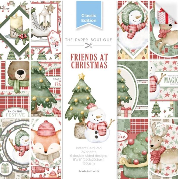 The Paper Boutique Friends at Christmas 8x8 Instant Card Pad PB2118