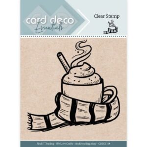 Card Deco Essential - Clear Stamp - Hot Chocolate CDECS154