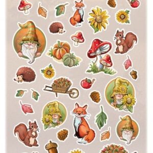 Cutting Sheet - Yvonne Creations - Small Elements Gnomes CD12076