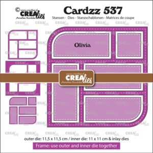 Cardzz stansen no. 537, Frame & Inlay Olivia CLCZ537