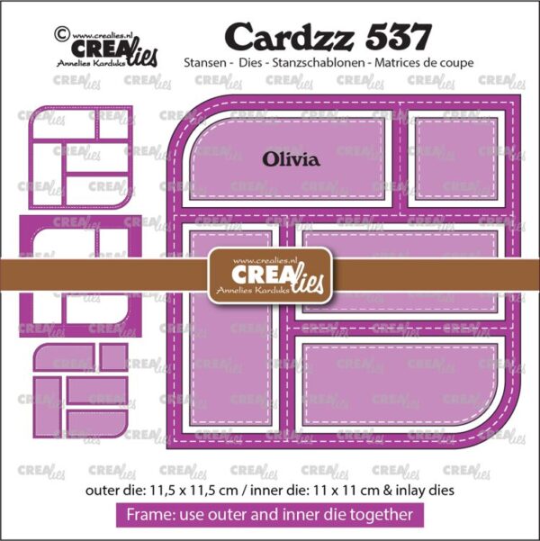 Cardzz stansen no. 537, Frame & Inlay Olivia CLCZ537