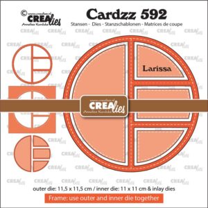 Cardzz stansen no. 592, Frame & Inlay Larissa CLCZ592