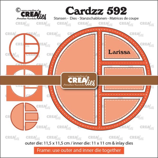 Cardzz stansen no. 592, Frame & Inlay Larissa CLCZ592