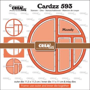 Cardzz stansen no. 593, Frame & Inlay Mandy CLCZ593