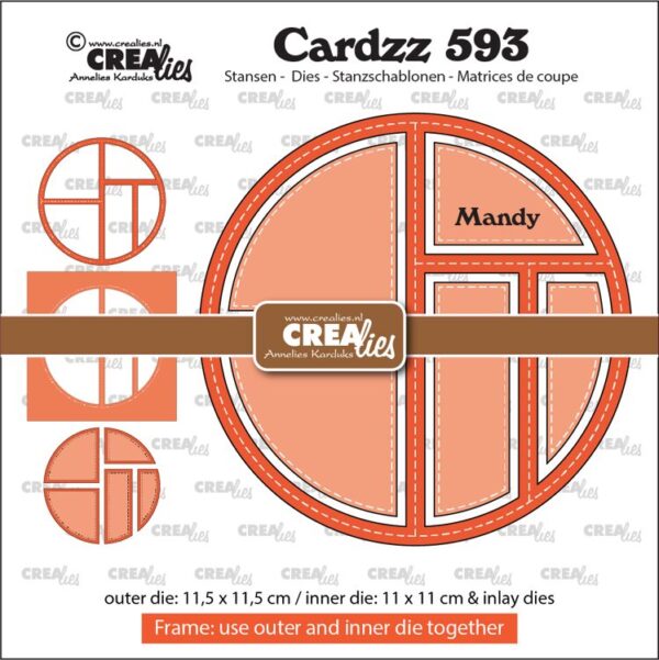 Cardzz stansen no. 593, Frame & Inlay Mandy CLCZ593