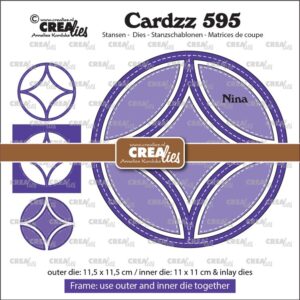 Cardzz stansen no. 595, Frame & Inlay Nina CLCZ595