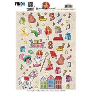 CD12097 Cutting Sheet - Yvonne Creations - Small Elements Sinterklaas