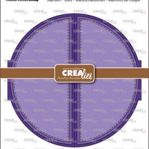Crealies Cardzz Gatefold cirkel kaart CLCZ594 max. 13,5 x 13,5 cm