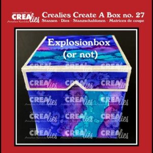 Crealies Create A Box Explosion CCAB27 finished: 8 x 8 x 8 cm