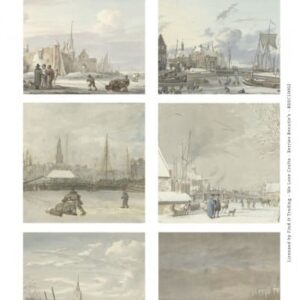 Push-Out Scenery - Berries Beauties - Vintage Dutch Winter Square BBSC10002