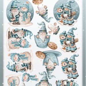 3D Cutting Sheet - Yvonne Creations - Winter Gnomes Cookie CD12099
