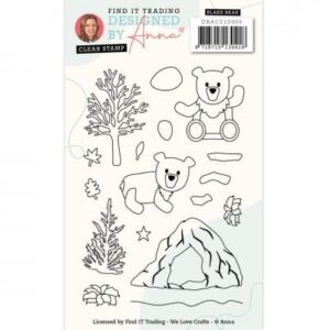 Designed by Anna - Mix and Match Clear Stamps - Blake Bear DBACS10006
