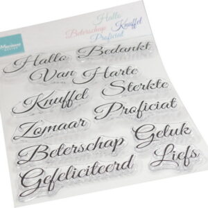 Clear Stamp Elegante wensen CS1157