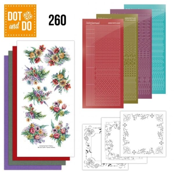 Dot and Do 260 - Yvonne Creations - Colourful Field Bouquet DODO260
