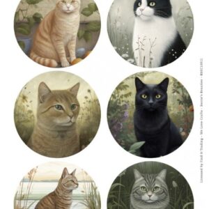 Push-Out Scenery - Berries Beauties -Cats Round BBSC10011