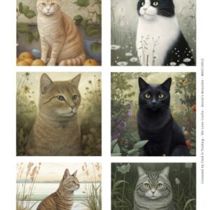 Push-Out Scenery - Berries Beauties - Cats Square BBSC10012
