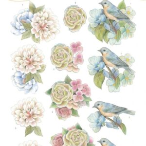 Blue Bird Cutting Sheet, Jeanines Art CD11929