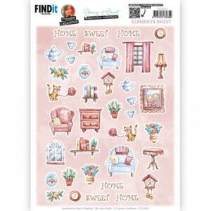Cutting Sheet - Yvonne Creations - Young at Heart - Small Elements B CD12055