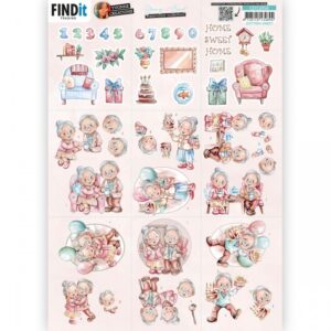 3D Cutting Sheet - Yvonne Creations - Young at Heart Mini CD12056