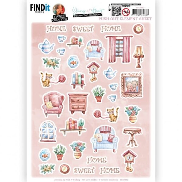 Push-Out - Yvonne Creations - Young at Heart - Small Elements B SB10842