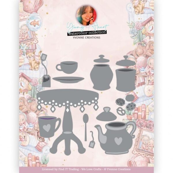 Dies - Yvonne Creations - Young at Heart - Tea Time YCD10342