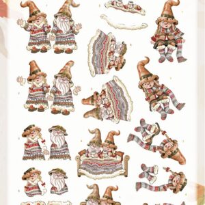 3D Cutting Sheet - Yvonne Creations - Gnomes Blanket CD12114