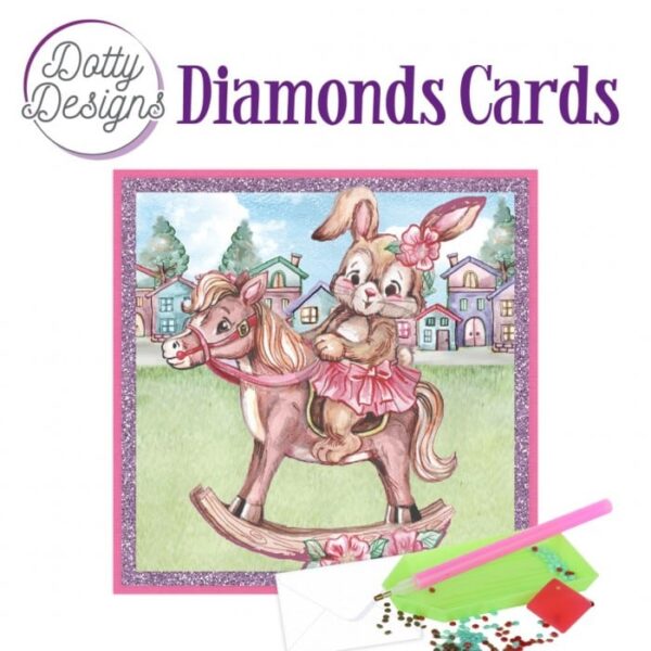 Dotty Designs Diamond Cards - Rocking Horse DDDC1169