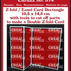 Cardzz Stansen No.574 (Double) Z-fold / Easel Card Rechthoek Verticaal (CLCZ574