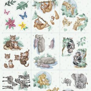 Cutting Sheets - Yvonne Creations - Young and Wild - Mini CD12146