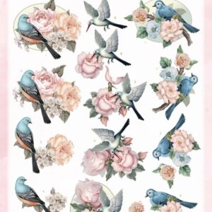 3D Cutting Sheet - Berries Beauties - Whispering Spring - Birds CD12147
