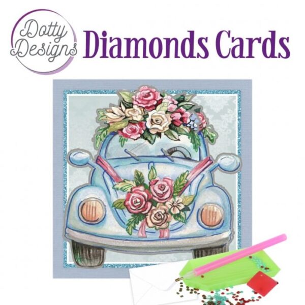 Dotty Designs Diamond Cards - Wedding Car DDDC1175
