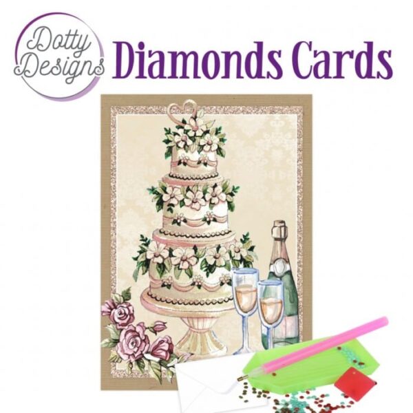 Dotty Designs Diamond Cards - Wedding Cake DDDC1176