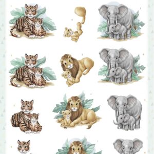 3D Push Out - Yvonne Creations - Young and Wild - Tiger SB10913